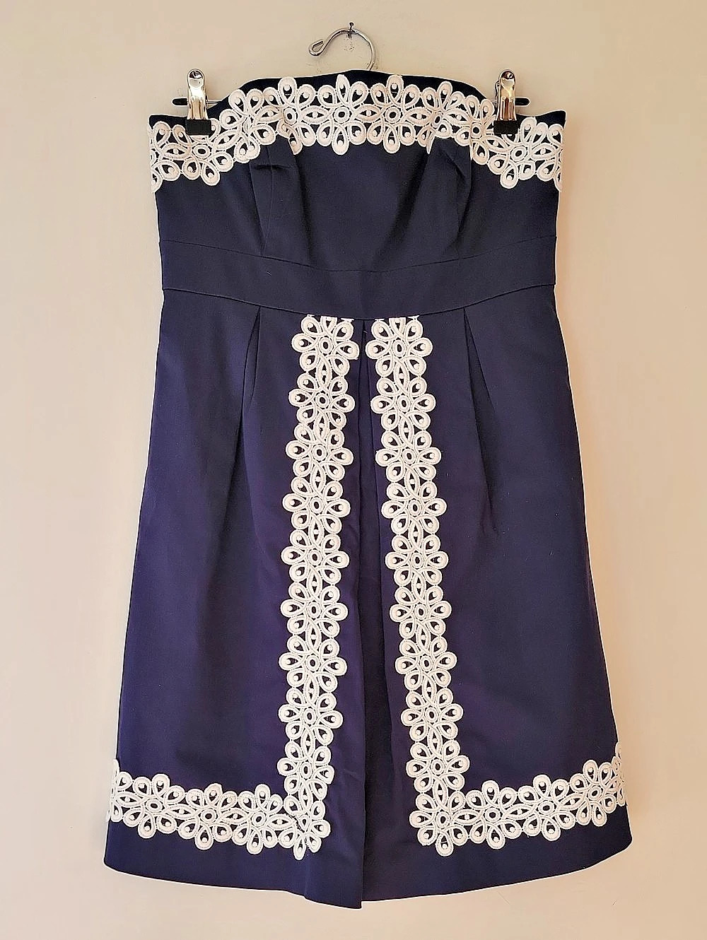 Lilly Pulitzer Mini Dress Blue & White Size 8 Like New